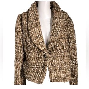 Kelly Wearstler silk tweed nubby jacket